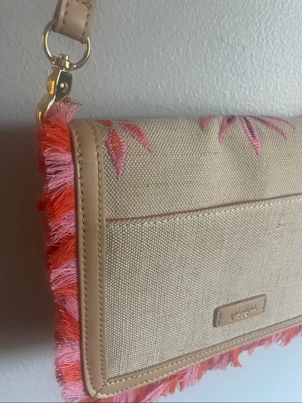 Spartina 449 Kaia Embroidered Pineapple Crossbody